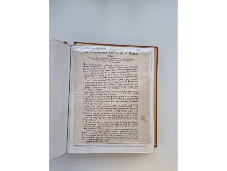 ITALIEN: 1625/1859, Ausstellungssammlung mit über 80 Briefen und Dokumenten, meist Kirchenstaat, jedoch auch etwas Modena und