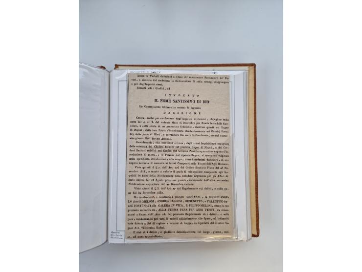 ITALIEN: 1625/1859, Ausstellungssammlung mit über 80 Briefen und Dokumenten, meist Kirchenstaat, jedoch auch etwas Modena und