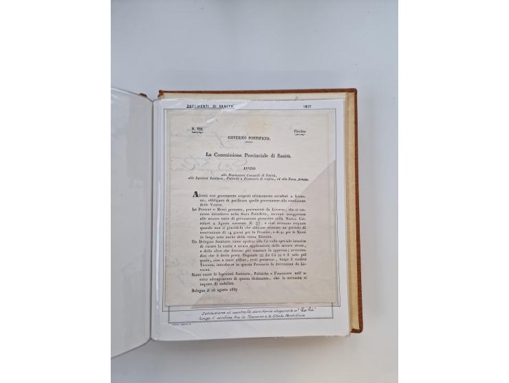 ITALIEN: 1625/1859, Ausstellungssammlung mit über 80 Briefen und Dokumenten, meist Kirchenstaat, jedoch auch etwas Modena und