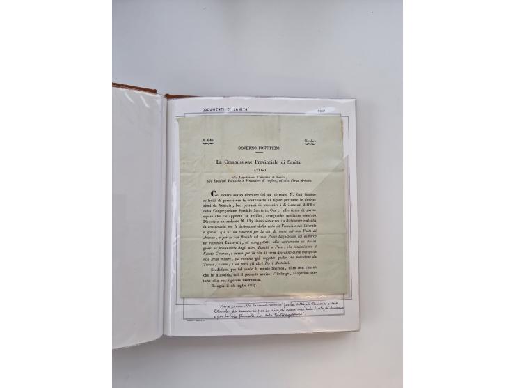 ITALIEN: 1625/1859, Ausstellungssammlung mit über 80 Briefen und Dokumenten, meist Kirchenstaat, jedoch auch etwas Modena und