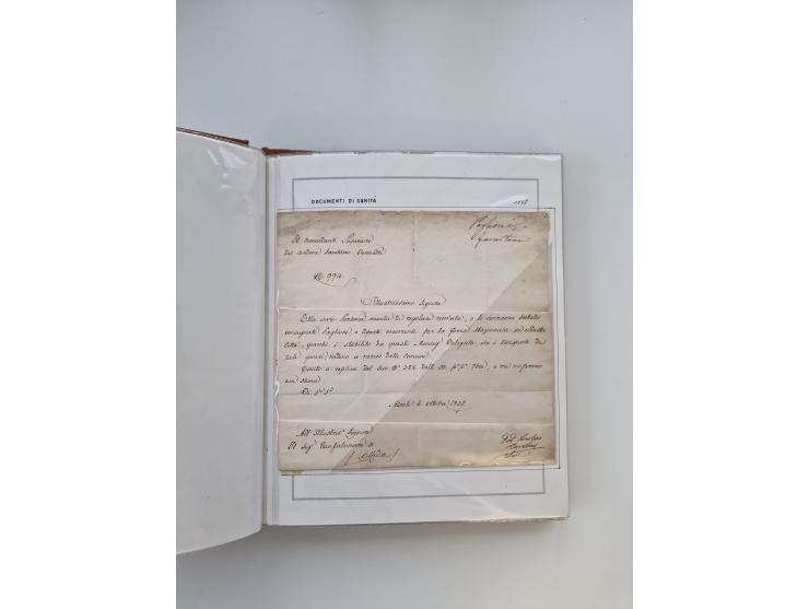ITALIEN: 1625/1859, Ausstellungssammlung mit über 80 Briefen und Dokumenten, meist Kirchenstaat, jedoch auch etwas Modena und