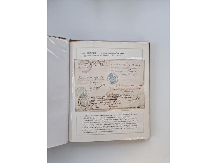 ITALIEN: 1625/1859, Ausstellungssammlung mit über 80 Briefen und Dokumenten, meist Kirchenstaat, jedoch auch etwas Modena und