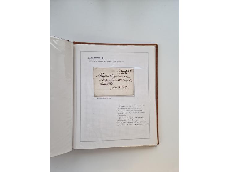 ITALIEN: 1625/1859, Ausstellungssammlung mit über 80 Briefen und Dokumenten, meist Kirchenstaat, jedoch auch etwas Modena und