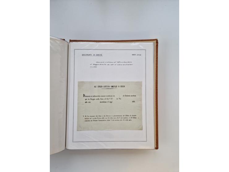 ITALIEN: 1625/1859, Ausstellungssammlung mit über 80 Briefen und Dokumenten, meist Kirchenstaat, jedoch auch etwas Modena und