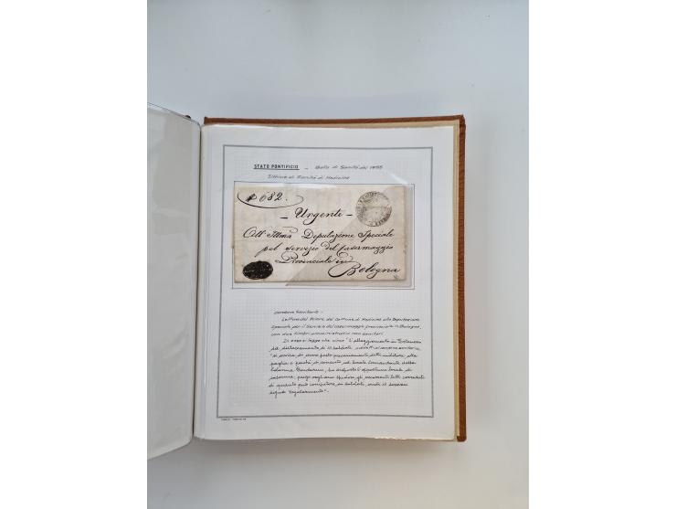 ITALIEN: 1625/1859, Ausstellungssammlung mit über 80 Briefen und Dokumenten, meist Kirchenstaat, jedoch auch etwas Modena und