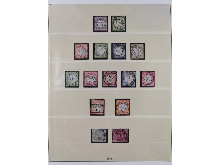 1872/1932, gestempelte Sammlung ab Mi.-Nr. 1 mit u.a. Mi.-Nr. 66, Infla mit geprüften Marken und Weimar mit u.a. Mi.-Nr. 344-