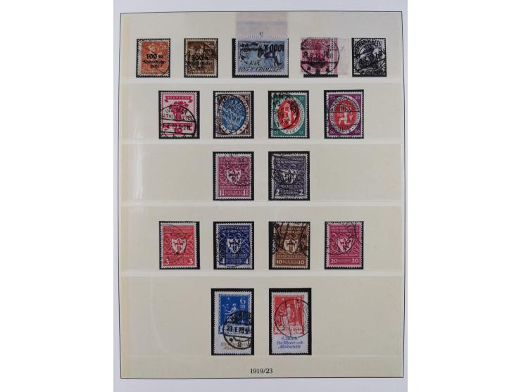 1872/1932, gestempelte Sammlung ab Mi.-Nr. 1 mit u.a. Mi.-Nr. 66, Infla mit geprüften Marken und Weimar mit u.a. Mi.-Nr. 344-