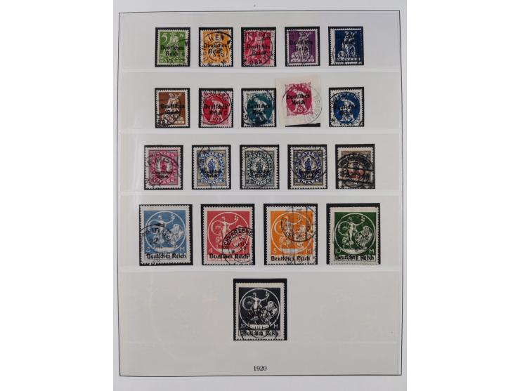 1872/1932, gestempelte Sammlung ab Mi.-Nr. 1 mit u.a. Mi.-Nr. 66, Infla mit geprüften Marken und Weimar mit u.a. Mi.-Nr. 344-