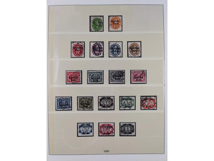 1872/1932, gestempelte Sammlung ab Mi.-Nr. 1 mit u.a. Mi.-Nr. 66, Infla mit geprüften Marken und Weimar mit u.a. Mi.-Nr. 344-