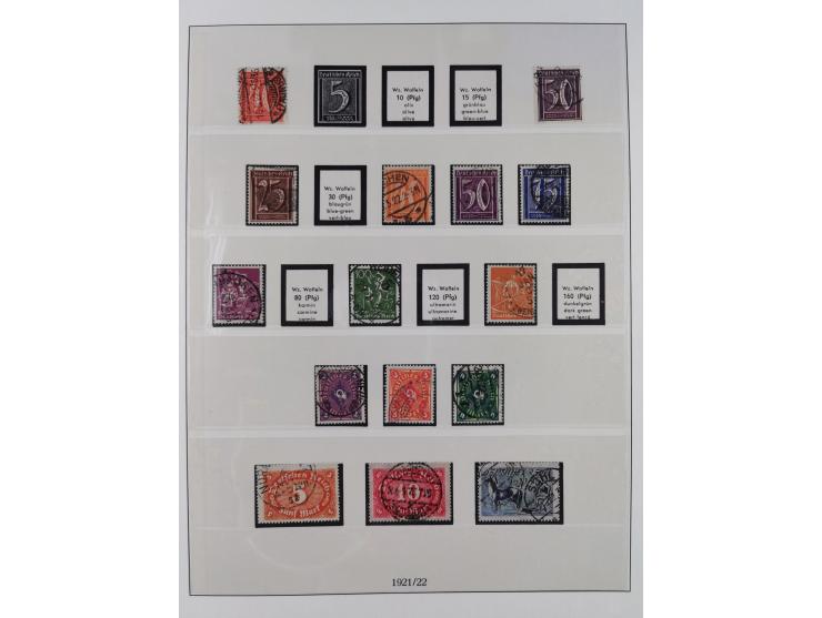 1872/1932, gestempelte Sammlung ab Mi.-Nr. 1 mit u.a. Mi.-Nr. 66, Infla mit geprüften Marken und Weimar mit u.a. Mi.-Nr. 344-
