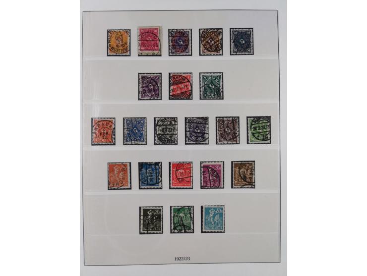 1872/1932, gestempelte Sammlung ab Mi.-Nr. 1 mit u.a. Mi.-Nr. 66, Infla mit geprüften Marken und Weimar mit u.a. Mi.-Nr. 344-