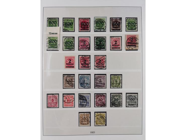 1872/1932, gestempelte Sammlung ab Mi.-Nr. 1 mit u.a. Mi.-Nr. 66, Infla mit geprüften Marken und Weimar mit u.a. Mi.-Nr. 344-