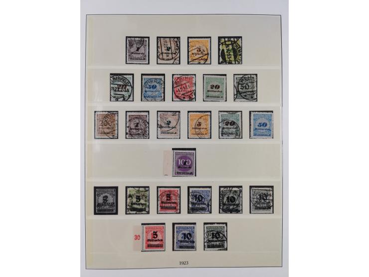 1872/1932, gestempelte Sammlung ab Mi.-Nr. 1 mit u.a. Mi.-Nr. 66, Infla mit geprüften Marken und Weimar mit u.a. Mi.-Nr. 344-