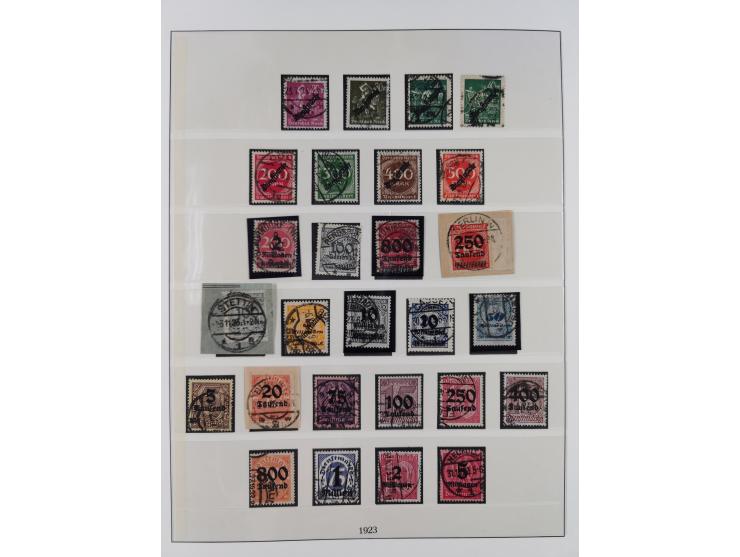 1872/1932, gestempelte Sammlung ab Mi.-Nr. 1 mit u.a. Mi.-Nr. 66, Infla mit geprüften Marken und Weimar mit u.a. Mi.-Nr. 344-