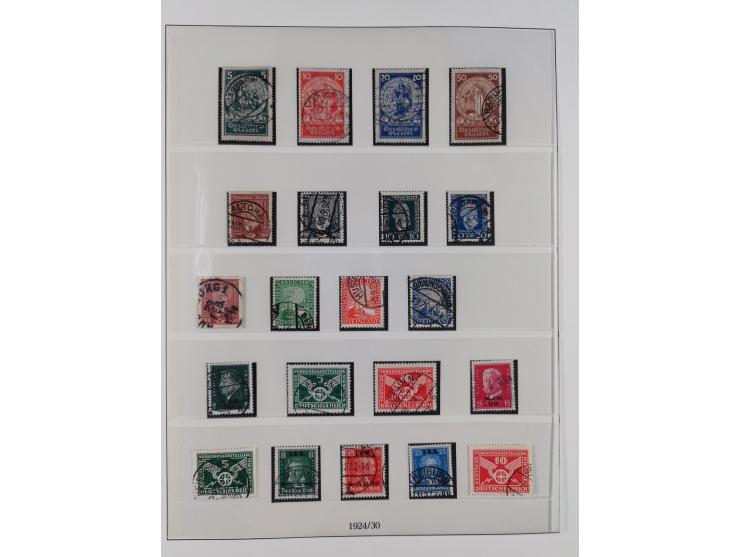 1872/1932, gestempelte Sammlung ab Mi.-Nr. 1 mit u.a. Mi.-Nr. 66, Infla mit geprüften Marken und Weimar mit u.a. Mi.-Nr. 344-