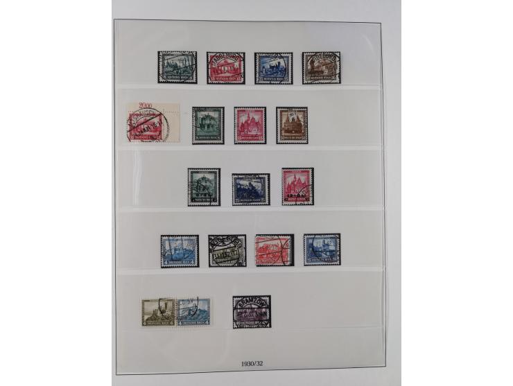 1872/1932, gestempelte Sammlung ab Mi.-Nr. 1 mit u.a. Mi.-Nr. 66, Infla mit geprüften Marken und Weimar mit u.a. Mi.-Nr. 344-