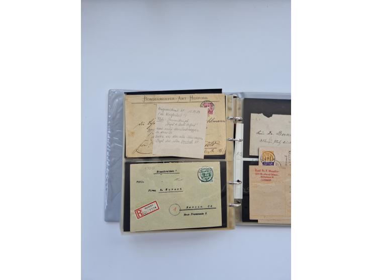 HERFORD: 1850/2011, interessante Partie ab Vorphila über etwas Preußen sowie Deutsches Reich ab Brustschild Drittes Reich, sp