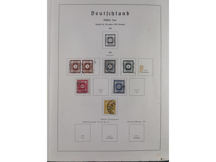 1945/72, meist ungebrauchte und gestempelte Sammlung Zonen ink. Saar, Bund mit gestempelten Heuss-Zusammendrucken, Berlin mit