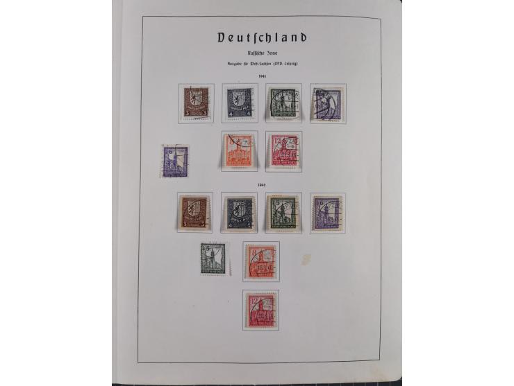 1945/72, meist ungebrauchte und gestempelte Sammlung Zonen ink. Saar, Bund mit gestempelten Heuss-Zusammendrucken, Berlin mit