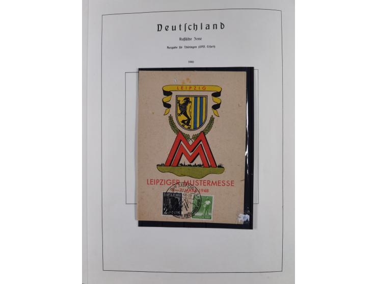 1945/72, meist ungebrauchte und gestempelte Sammlung Zonen ink. Saar, Bund mit gestempelten Heuss-Zusammendrucken, Berlin mit