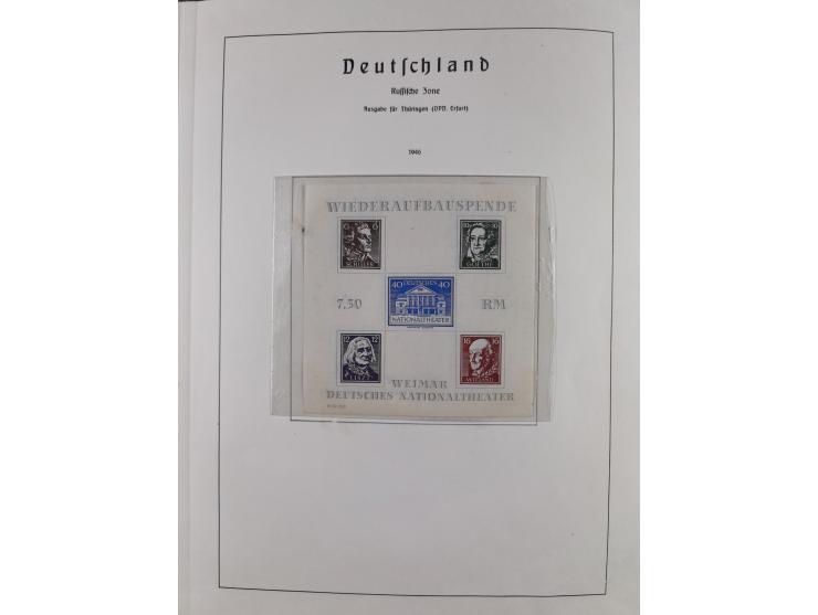 1945/72, meist ungebrauchte und gestempelte Sammlung Zonen ink. Saar, Bund mit gestempelten Heuss-Zusammendrucken, Berlin mit