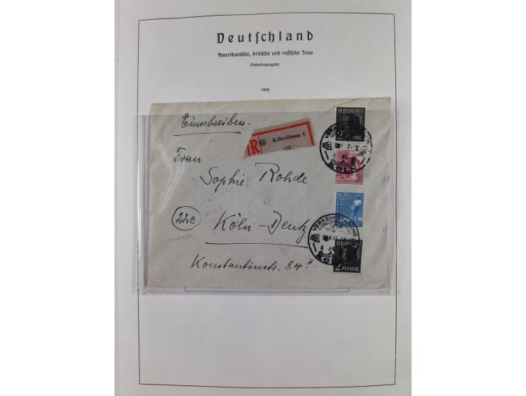 1945/72, meist ungebrauchte und gestempelte Sammlung Zonen ink. Saar, Bund mit gestempelten Heuss-Zusammendrucken, Berlin mit