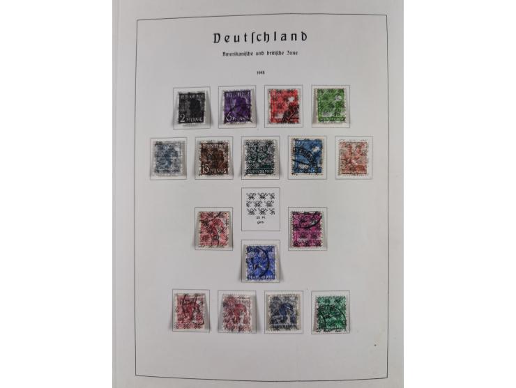1945/72, meist ungebrauchte und gestempelte Sammlung Zonen ink. Saar, Bund mit gestempelten Heuss-Zusammendrucken, Berlin mit