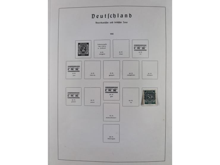 1945/72, meist ungebrauchte und gestempelte Sammlung Zonen ink. Saar, Bund mit gestempelten Heuss-Zusammendrucken, Berlin mit