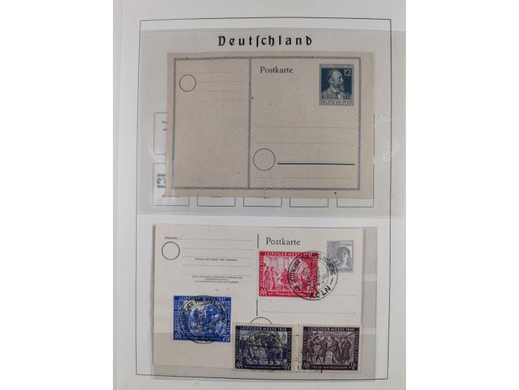 1945/72, meist ungebrauchte und gestempelte Sammlung Zonen ink. Saar, Bund mit gestempelten Heuss-Zusammendrucken, Berlin mit