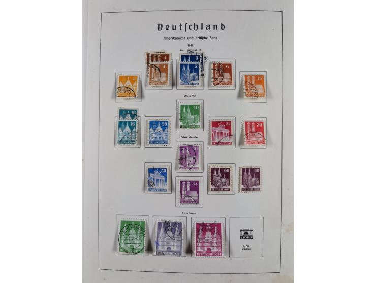 1945/72, meist ungebrauchte und gestempelte Sammlung Zonen ink. Saar, Bund mit gestempelten Heuss-Zusammendrucken, Berlin mit