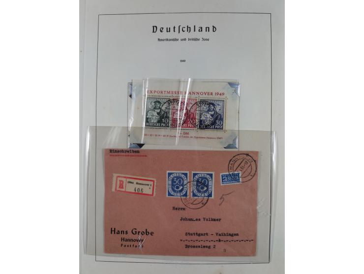 1945/72, meist ungebrauchte und gestempelte Sammlung Zonen ink. Saar, Bund mit gestempelten Heuss-Zusammendrucken, Berlin mit