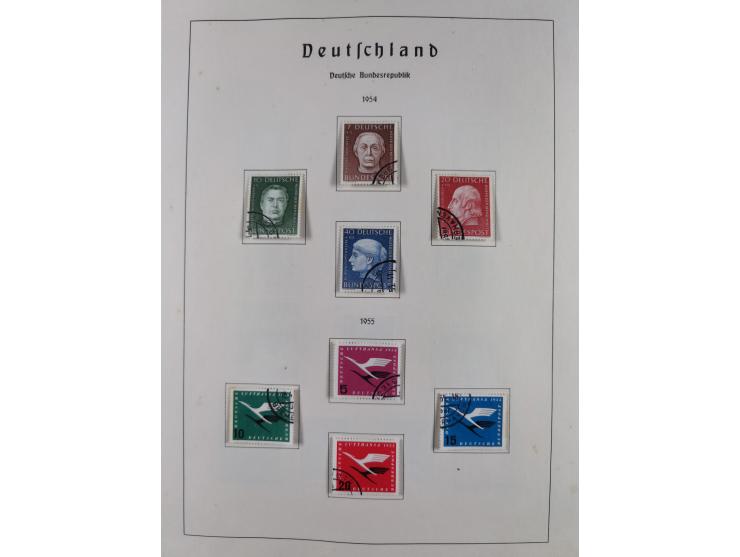 1945/72, meist ungebrauchte und gestempelte Sammlung Zonen ink. Saar, Bund mit gestempelten Heuss-Zusammendrucken, Berlin mit