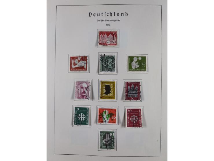 1945/72, meist ungebrauchte und gestempelte Sammlung Zonen ink. Saar, Bund mit gestempelten Heuss-Zusammendrucken, Berlin mit