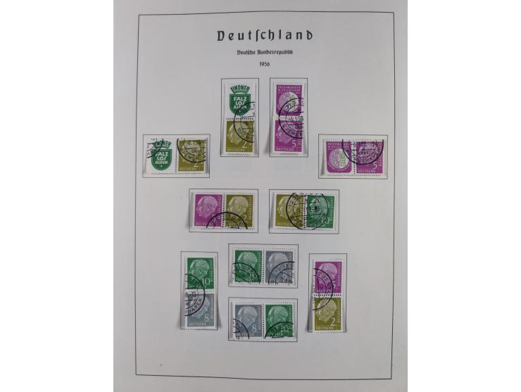 1945/72, meist ungebrauchte und gestempelte Sammlung Zonen ink. Saar, Bund mit gestempelten Heuss-Zusammendrucken, Berlin mit