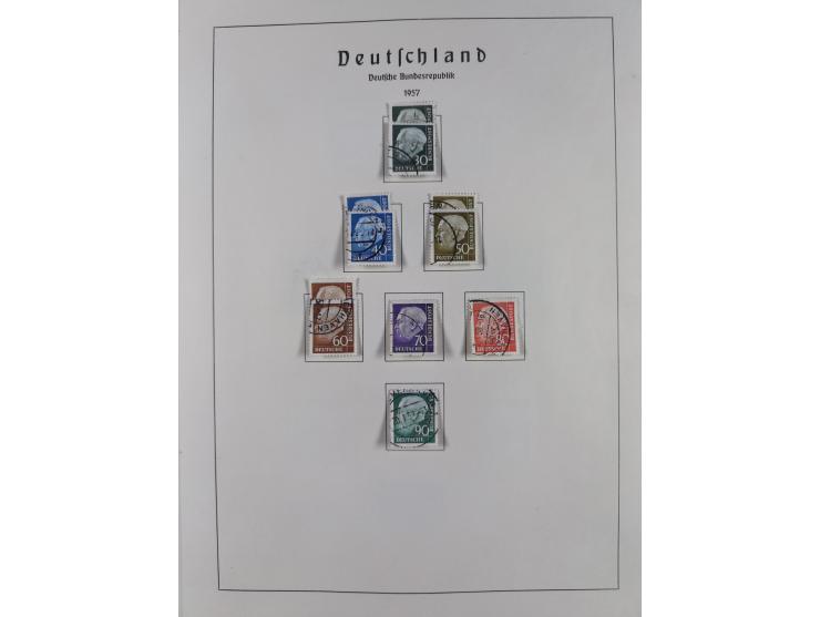 1945/72, meist ungebrauchte und gestempelte Sammlung Zonen ink. Saar, Bund mit gestempelten Heuss-Zusammendrucken, Berlin mit