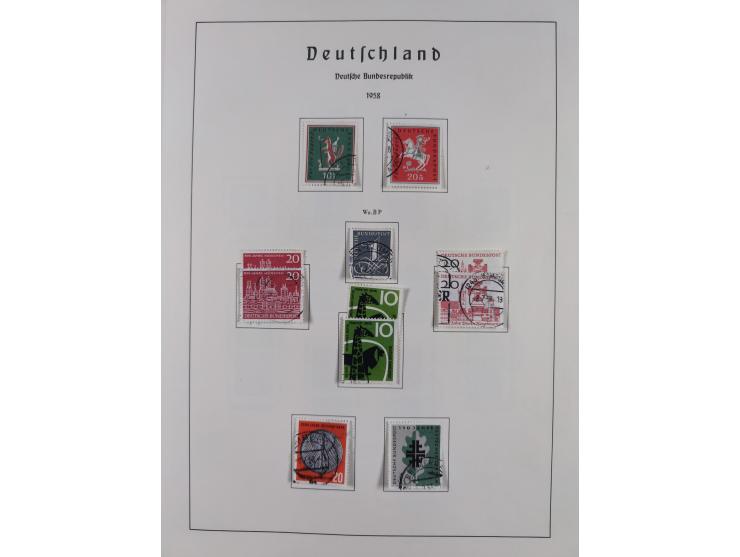 1945/72, meist ungebrauchte und gestempelte Sammlung Zonen ink. Saar, Bund mit gestempelten Heuss-Zusammendrucken, Berlin mit