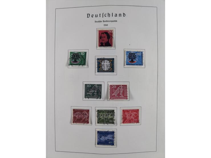 1945/72, meist ungebrauchte und gestempelte Sammlung Zonen ink. Saar, Bund mit gestempelten Heuss-Zusammendrucken, Berlin mit