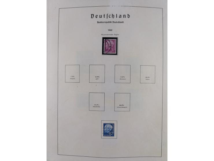 1945/72, meist ungebrauchte und gestempelte Sammlung Zonen ink. Saar, Bund mit gestempelten Heuss-Zusammendrucken, Berlin mit