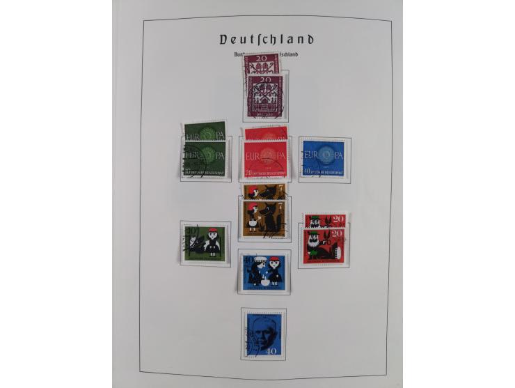 1945/72, meist ungebrauchte und gestempelte Sammlung Zonen ink. Saar, Bund mit gestempelten Heuss-Zusammendrucken, Berlin mit