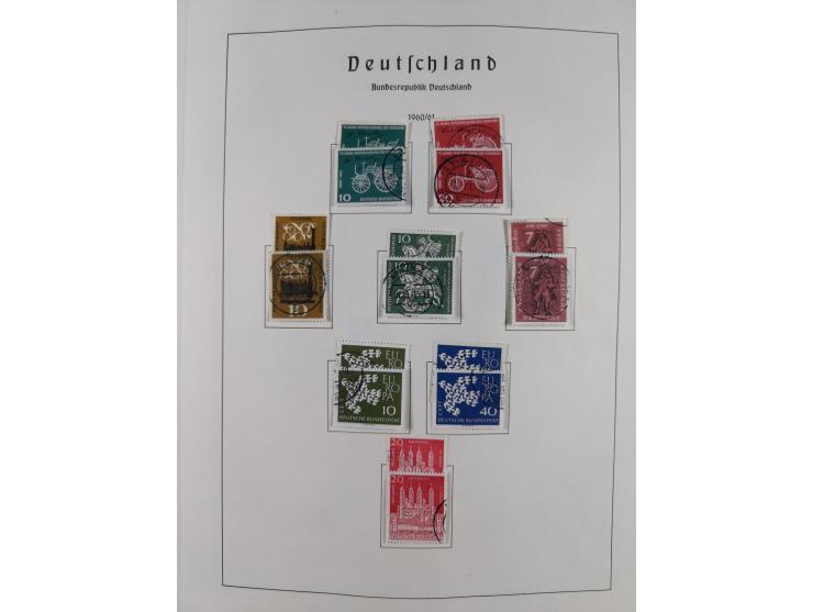 1945/72, meist ungebrauchte und gestempelte Sammlung Zonen ink. Saar, Bund mit gestempelten Heuss-Zusammendrucken, Berlin mit