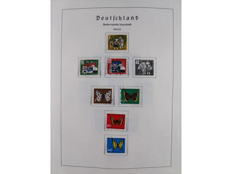 1945/72, meist ungebrauchte und gestempelte Sammlung Zonen ink. Saar, Bund mit gestempelten Heuss-Zusammendrucken, Berlin mit