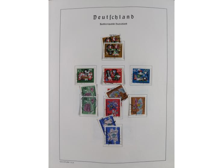 1945/72, meist ungebrauchte und gestempelte Sammlung Zonen ink. Saar, Bund mit gestempelten Heuss-Zusammendrucken, Berlin mit