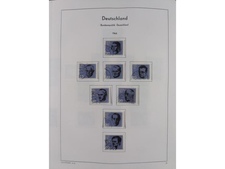 1945/72, meist ungebrauchte und gestempelte Sammlung Zonen ink. Saar, Bund mit gestempelten Heuss-Zusammendrucken, Berlin mit