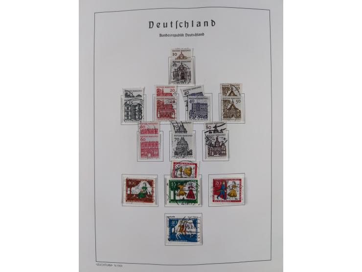 1945/72, meist ungebrauchte und gestempelte Sammlung Zonen ink. Saar, Bund mit gestempelten Heuss-Zusammendrucken, Berlin mit