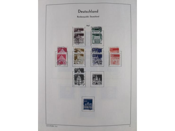 1945/72, meist ungebrauchte und gestempelte Sammlung Zonen ink. Saar, Bund mit gestempelten Heuss-Zusammendrucken, Berlin mit