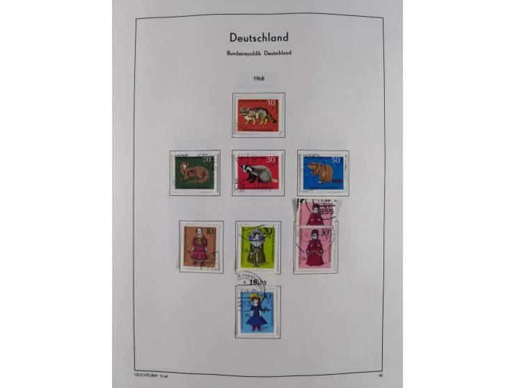 1945/72, meist ungebrauchte und gestempelte Sammlung Zonen ink. Saar, Bund mit gestempelten Heuss-Zusammendrucken, Berlin mit