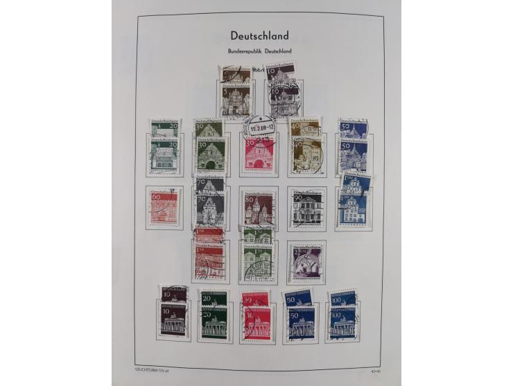 1945/72, meist ungebrauchte und gestempelte Sammlung Zonen ink. Saar, Bund mit gestempelten Heuss-Zusammendrucken, Berlin mit