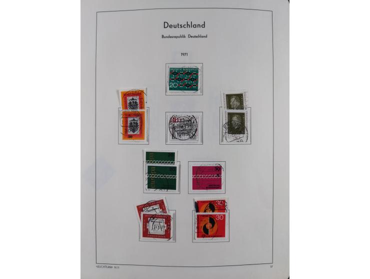 1945/72, meist ungebrauchte und gestempelte Sammlung Zonen ink. Saar, Bund mit gestempelten Heuss-Zusammendrucken, Berlin mit