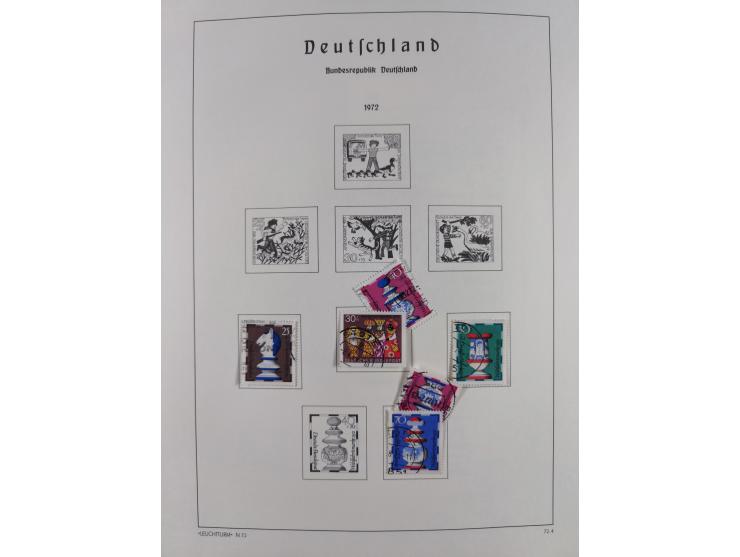 1945/72, meist ungebrauchte und gestempelte Sammlung Zonen ink. Saar, Bund mit gestempelten Heuss-Zusammendrucken, Berlin mit