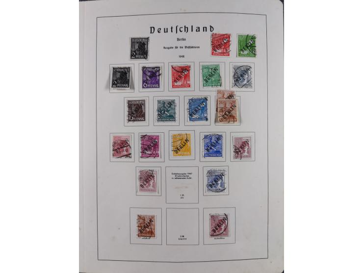 1945/72, meist ungebrauchte und gestempelte Sammlung Zonen ink. Saar, Bund mit gestempelten Heuss-Zusammendrucken, Berlin mit